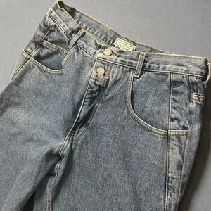 Mens Vintage Guess Jeans Triangle Logo USA W32 L32 Straight Denim